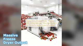 Endüstriyel Dondurarak Kurutucu 100kg Toplu