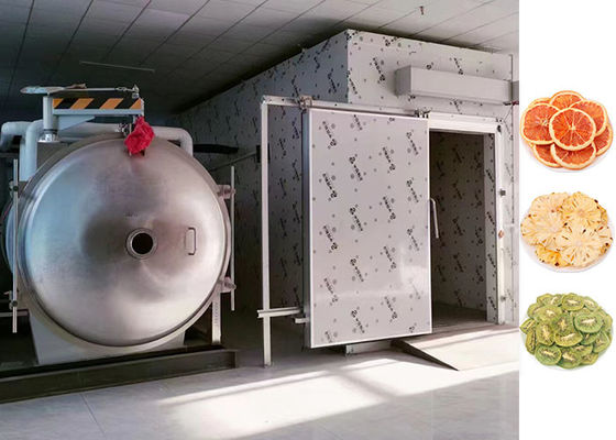 Paslanmaz çelik vakum dondurma kurutma makinesi 200 KG/parti