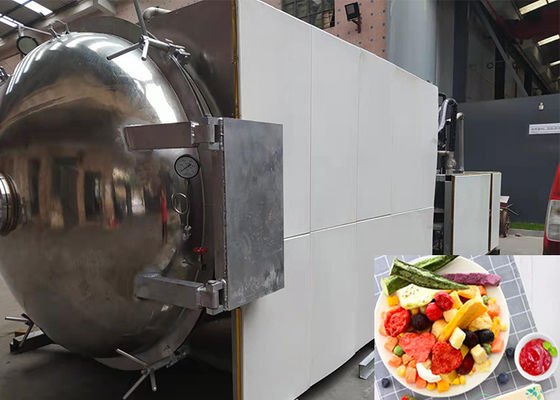 OEM ODM Gıda Vakum Dondurucu PLC Kontrolü 500kg / parti