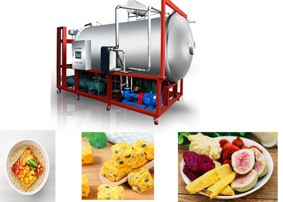 Endüstriyel sınıf gıda vakumlu dondurma kurutma makinesi 300 kg/parti