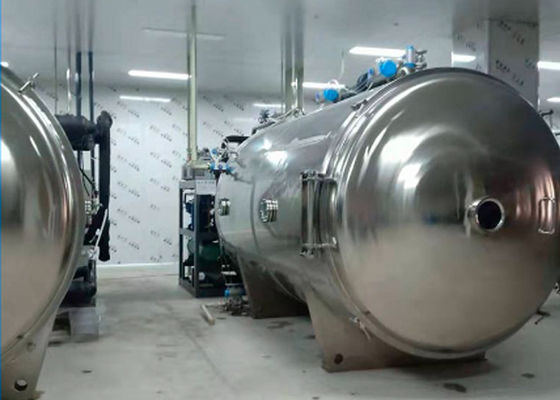 Elektrikli ısıtma vakumlu dondurma kurutma makinesi 100kg/parti