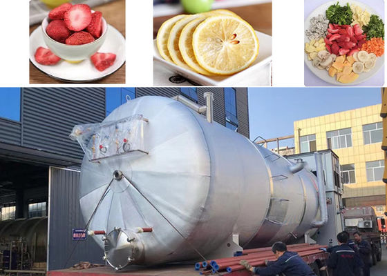 Çoklu Gıda Endüstriyel Dondurma Kurutucu Ekipmanı 1000Kg 2000Kg