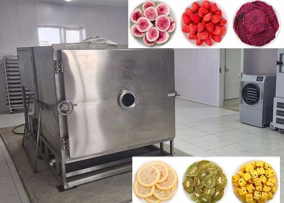 Otomatik 35KW Elektrikli Isıtma Silikon sebze dondurma kurutma makinesi her parti için 18 ~ 22 saat dondurma kurutma süresi ile