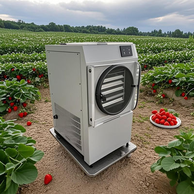 Küçük Vacuum Ev Dondurucu Kurutma Makinesi Gıda 10KG Hava soğutması