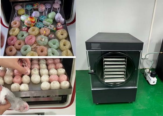 Dondurma kuru şekerleme makinesi çift soğutma sistemi 110V / 220V Voltaj