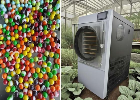 Ürün sebze şekerleme dondurma kurutma için ticari profesyonel liofilizör makinesi