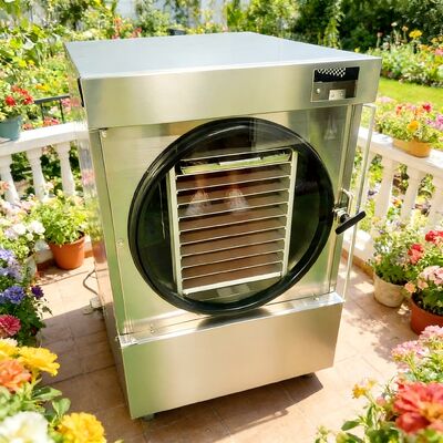 SUS304 Paslanmaz Çelik Ev Tipi Dondurarak Kurutma Makinesi, Danfoss Kompresörlü, 220V 1PH 50 60HZ, Ev ve Gıda Saklama İçin Optimize Edilmiştir