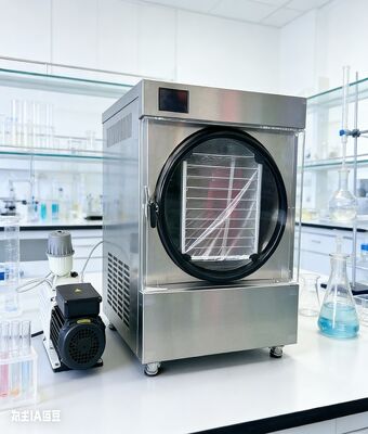 Bu kompakt dondurma kurutma makinesi meyveleri, yemekleri ve evcil hayvan yiyeceklerini sıfır koruyucu ile korur.