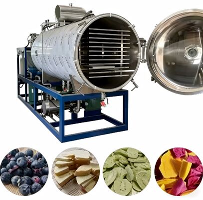 Otomatik Çalışma Modu Endüstriyel Dondurma Kurutma Makinesinin Gürültü Seviyesi 70dB ve Vakum Seviyesi 13Pa'nın Altındadır Endüstriyel için Uygun