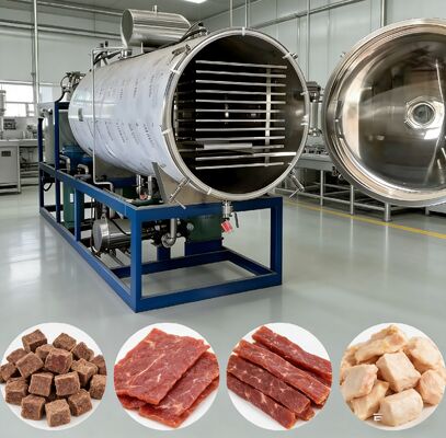 1000kg parti Endüstriyel Dondurarak Kurutma Makinesi elektrikli ısıtma sistemi 200KW nominal güç, ilaç, gıda ve kimyasal dondurarak kurutma işlemleri için ideal