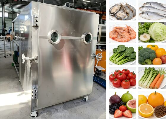 200Kg Gıda Vakum Dondurarak Kurutma Makinesi, Özelleştirilmiş Voltaj ve Soğutma Sistemi ile Gıda İşleme İçin İdeal