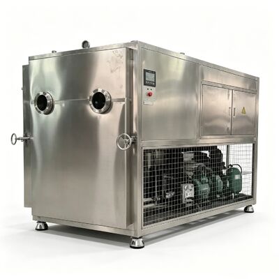 Vakum Derecesi ≤10Pa Gıda Vakum Dondurarak Kurutma Makinesi İki kademeli döner kanatlı pompa Soğutma Sistemi Gıda Koruma ve Kurutma İçin İdeal