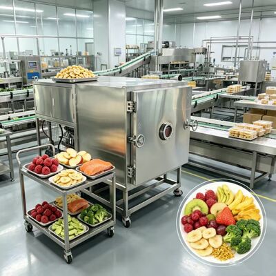 PLC Kontrol Sistemi 304 Paslanmaz Çelik Tepsilerle Sebze Dondurucu Performansı ve Kolay Çalışma