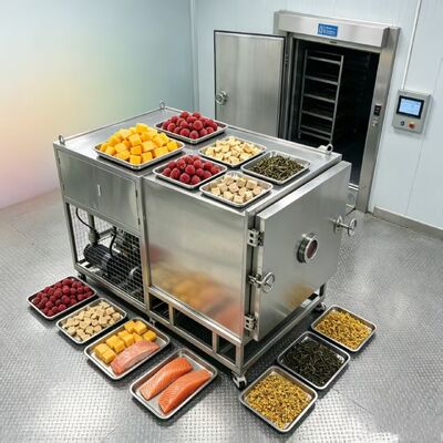 10KwH Güç Tüketimi Sebze Dondurma Kurutma için tasarlanmış ve Sebze Kurutma için tasarlanmış iki aşamalı Döner Vane Vakum Pompası da dahil olmak üzere Sebze Dondurma Kurutma Makinesi