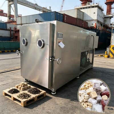 Otomatik Çalışma Modu 304 paslanmaz çelik tepsileri ve sebze kurutması için PLC kontrol sistemi ile sebze dondurucu kurutma makinesi