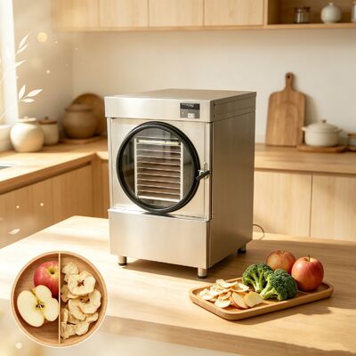 İlaç laboratuvarı ve gıda endüstrisi dondurarak kurutma gereksinimlerini karşılamak üzere tasarlanmış orta 3600 W küçük dondurarak kurutma makinesi